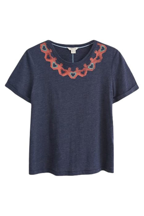 HOME START A HUG WAS HERE TEE NAVY MULTI 1