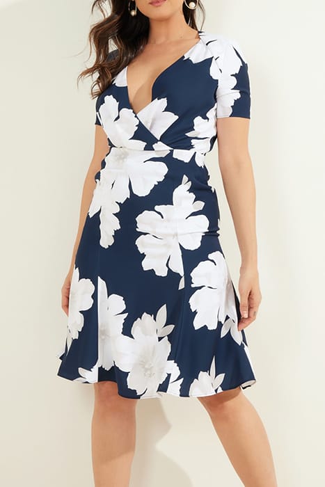 MARCIANO BY GUESS MICKY SOLID DRESS FALLING FLORAL 4