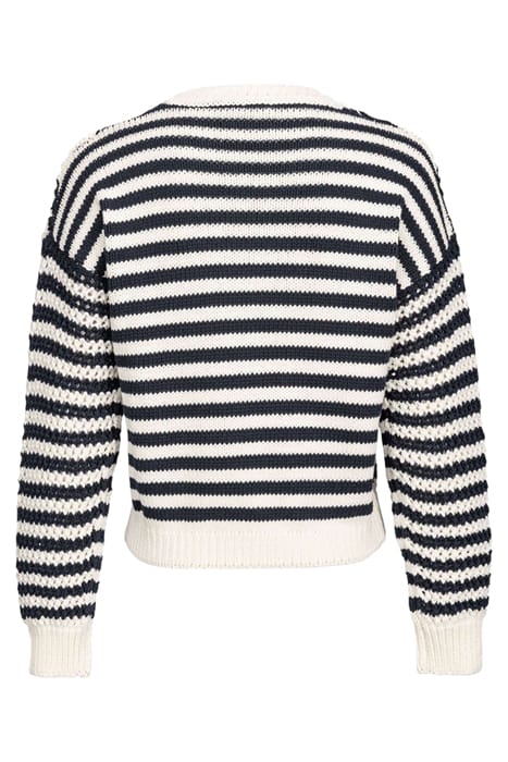 CALASPARRA MAGLIA COTONE BICOL CREAM/BLUE 8