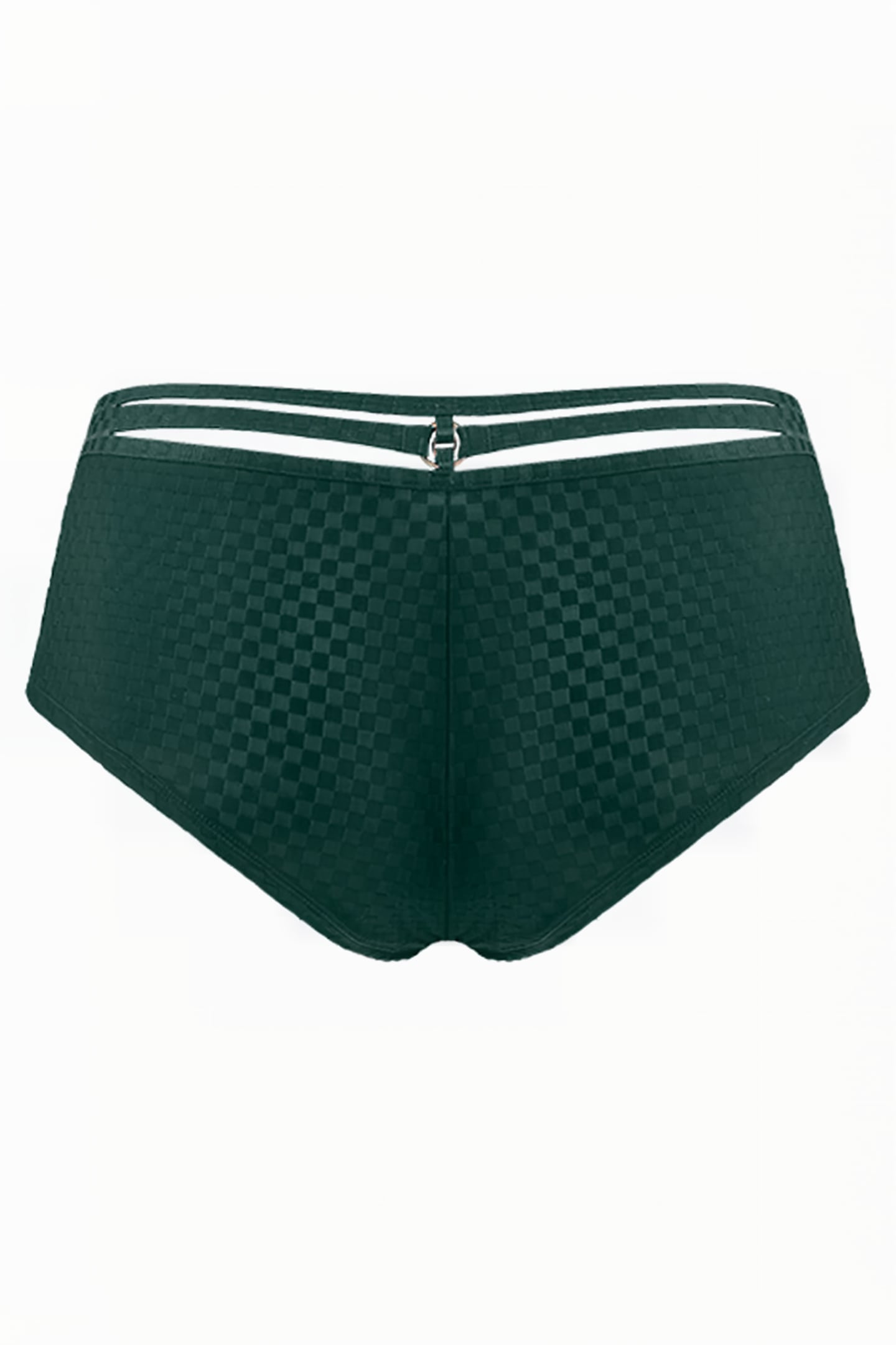 SPACE ODYSSEY CHECKERED PINE GREEN BRAZILIAN SHORTS 4