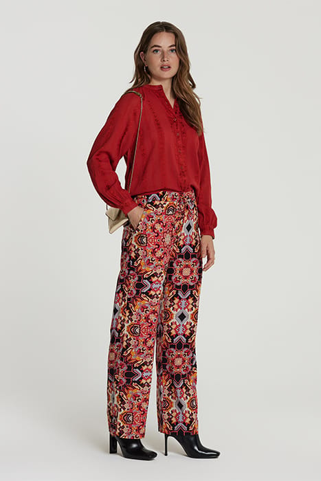 LADIES PLYMOUTH BLOUSE CLOVER STRIPE 5