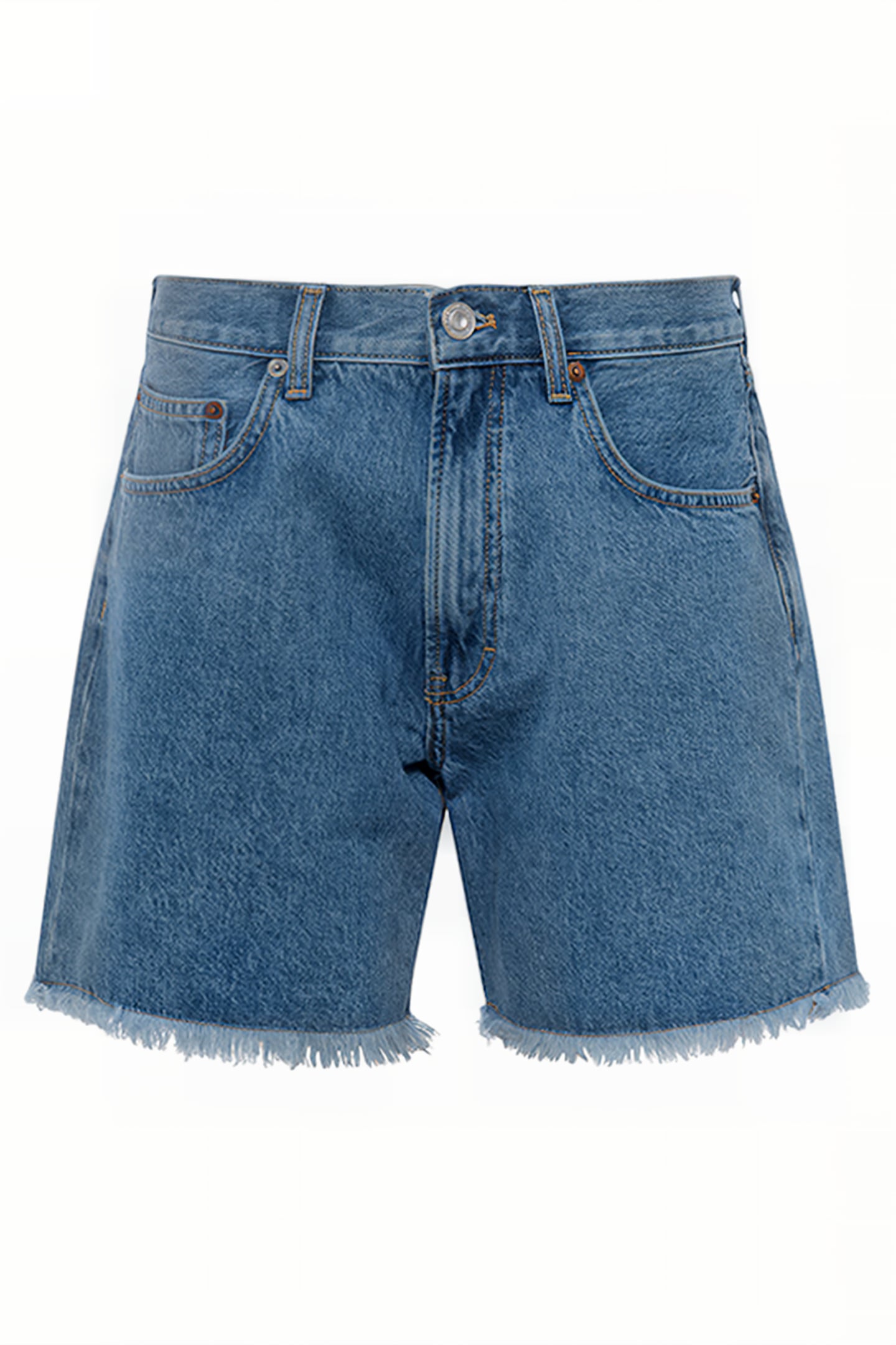 PIPER ORGNIC DNM BOYFRND SHRTS MID BLUE 1