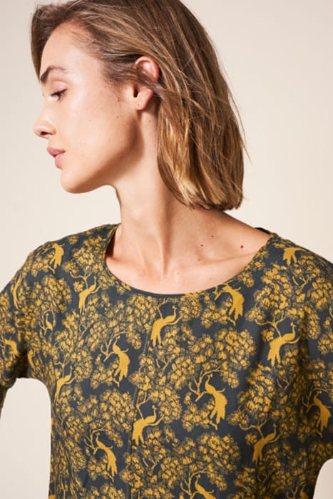 COPENHAGEN TIE HEM TOP GREEN 4