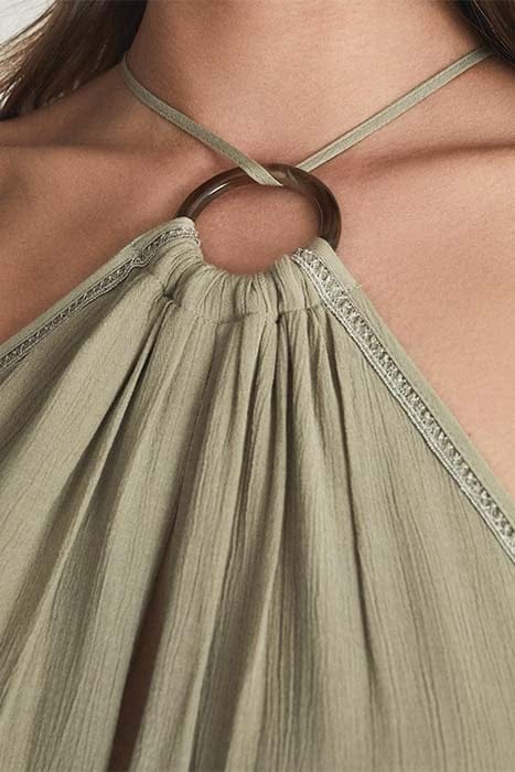 MARTA MIDI DRESS — KHAKI 5