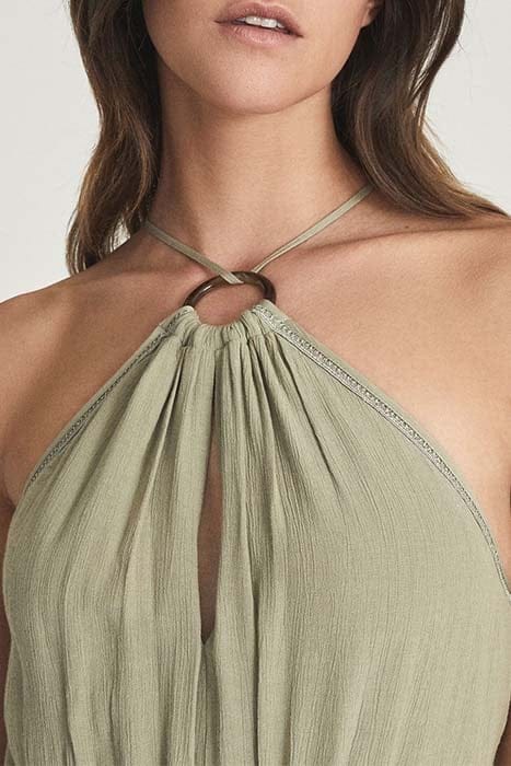 MARTA MIDI DRESS — KHAKI 4