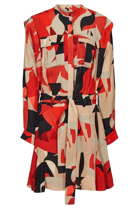 THEO RED SHIRT DRESS 6