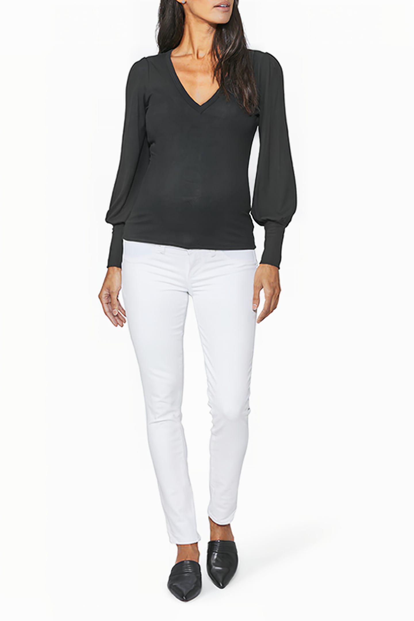 SKYLINE ANKLE PEG MATERNITY CRISP WHITE 3