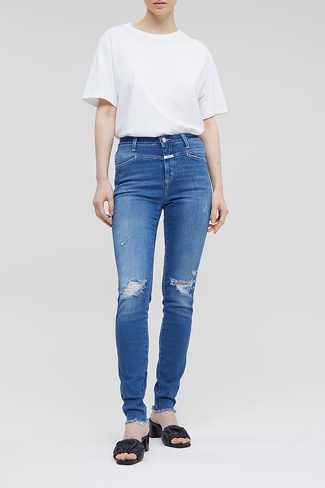CLOSED WOMEN SKINNY PUSHER LONG JEANS MID BLUE 3