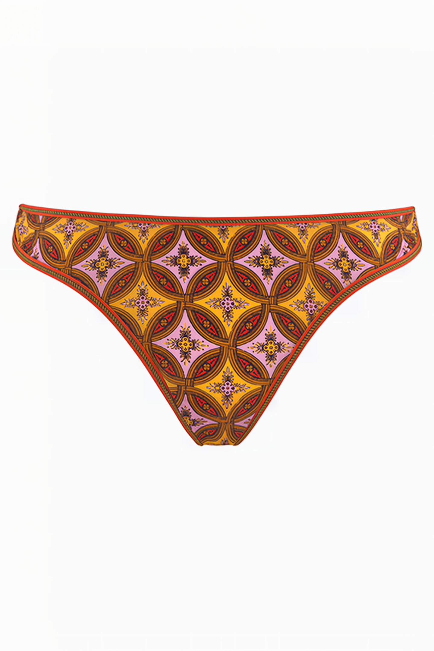 FLORANA RED CLAY AND SOFT PINK THONG 3
