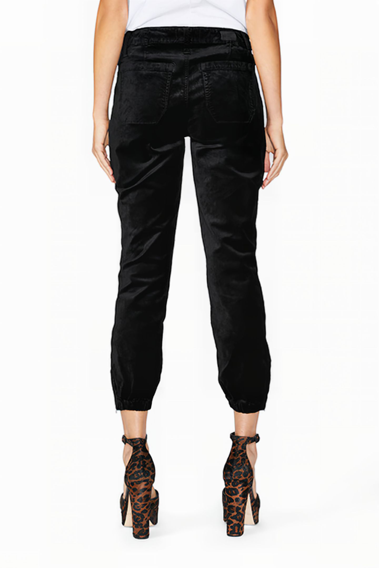 MAYSLIE VELVET JOGGER BLACK OVERDYE 2