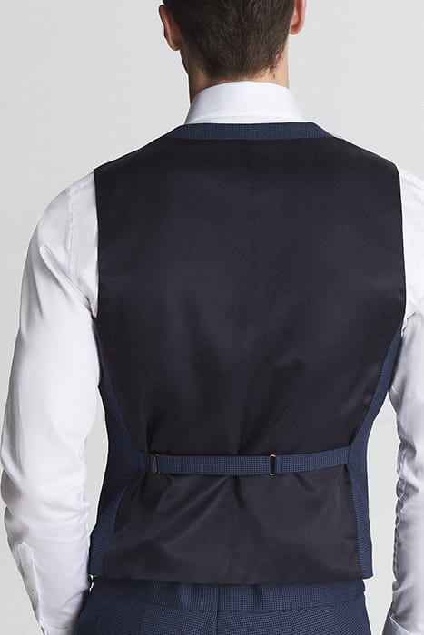 MILLENNIUM WAISTCOAT — INDIGO PUPPYTOOTH 3