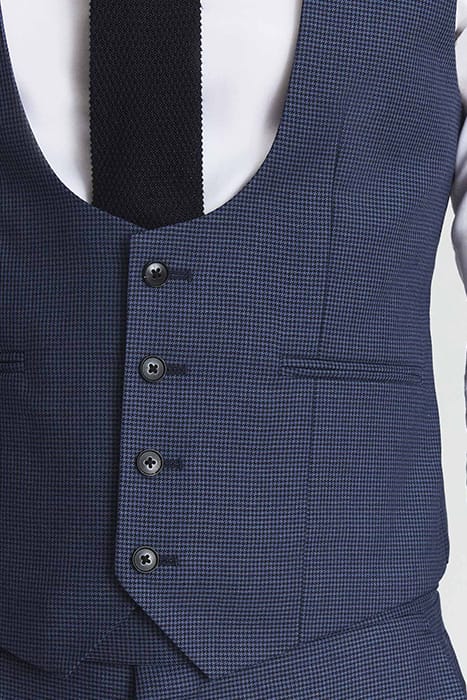 MILLENNIUM WAISTCOAT — INDIGO PUPPYTOOTH 6