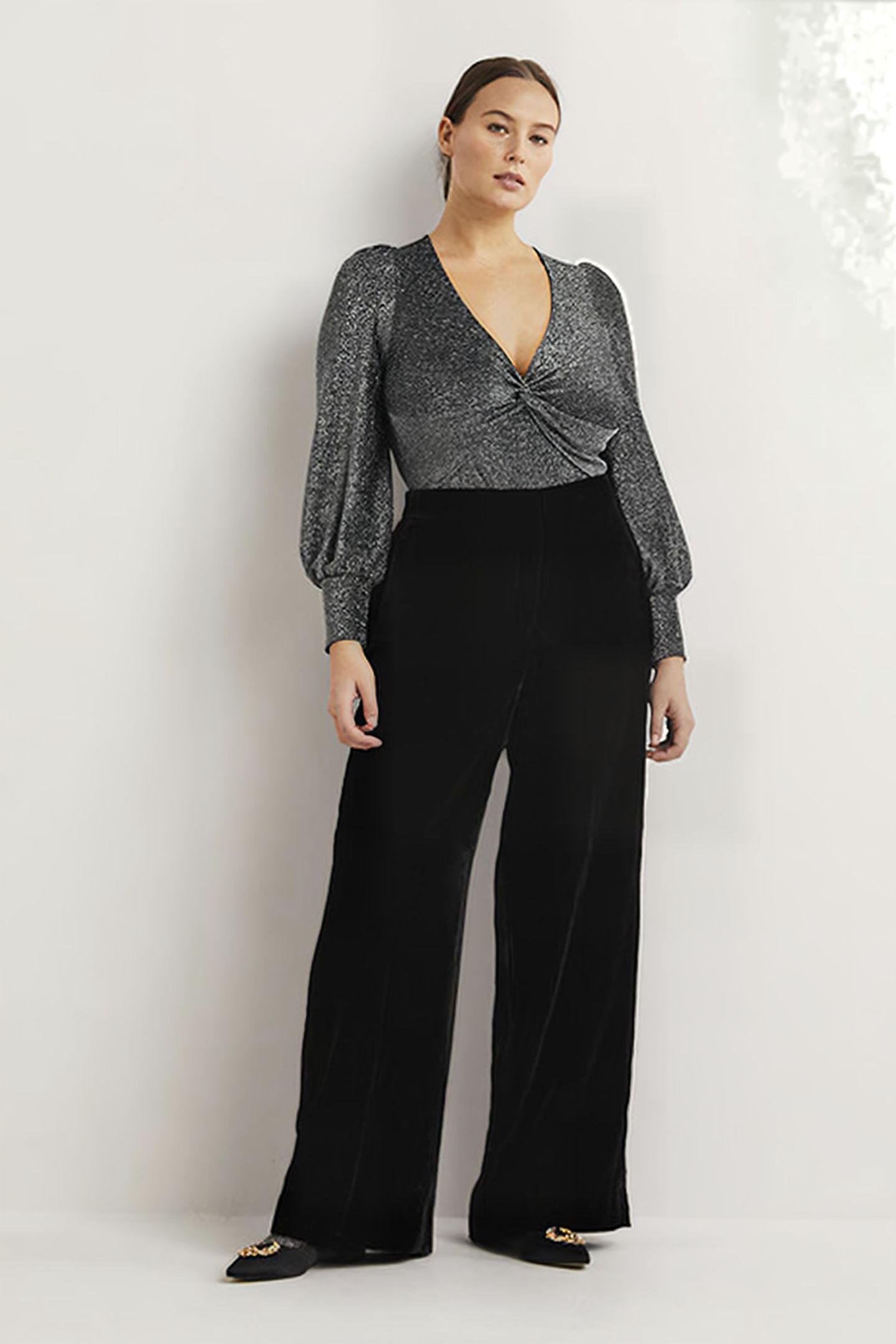TWIST FRONT JERSEY TOP BLK 3