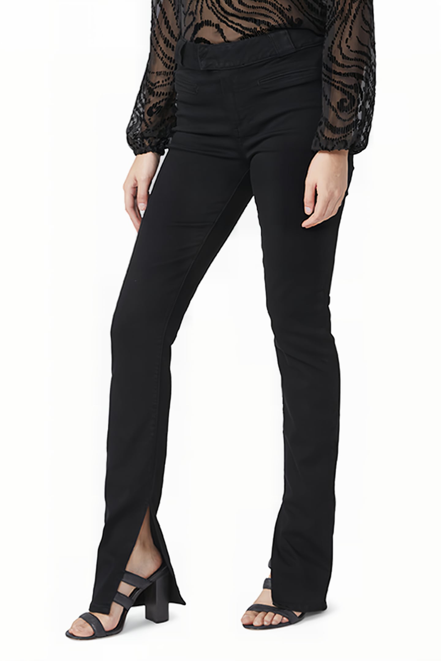 CONSTANCE SKINNY WELT PKTS BLACK SHADOW 1