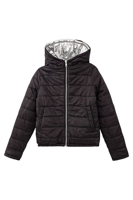 GIRL’S SILVER AND BLACK REVERSIBLE BODYWARMER SILVER / BLACK 4
