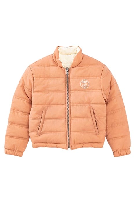 GIRLS’ DUSTY PINK/ECRU RECYCLED REVERSIBLE JACKET PINK 1