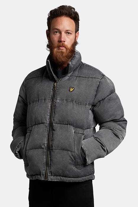 FUNNELLED PUFFER JACKET JET BLACK 1