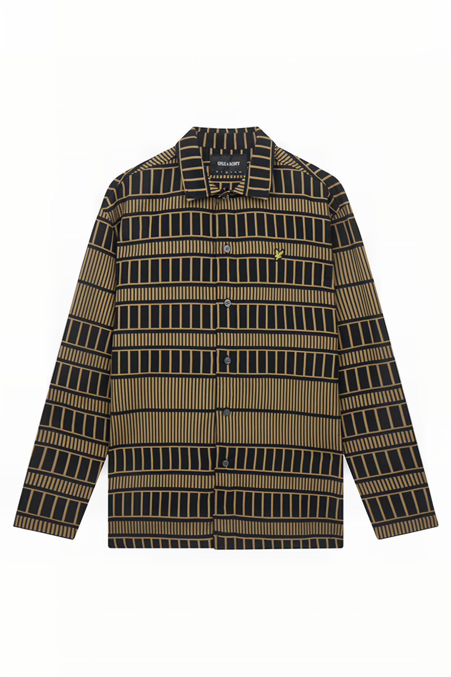 GRID OVERSHIRT CAMEL BRONZE/JET BLACK 5