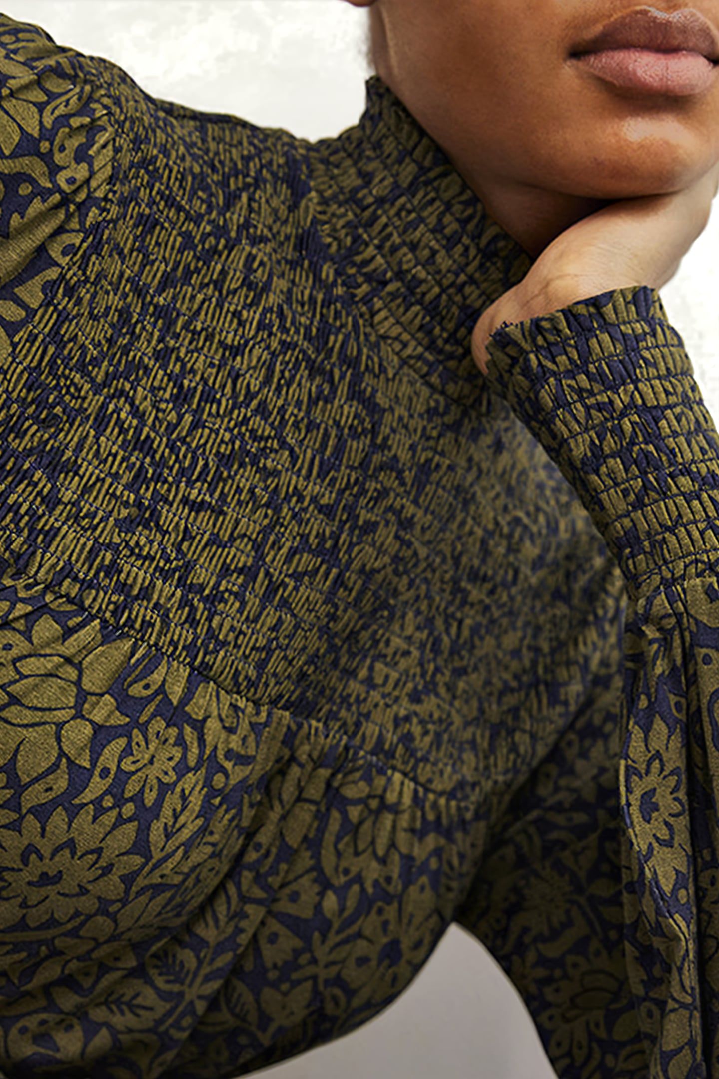 HIGH NECK JERSEY MAXI DRESS GRN 3