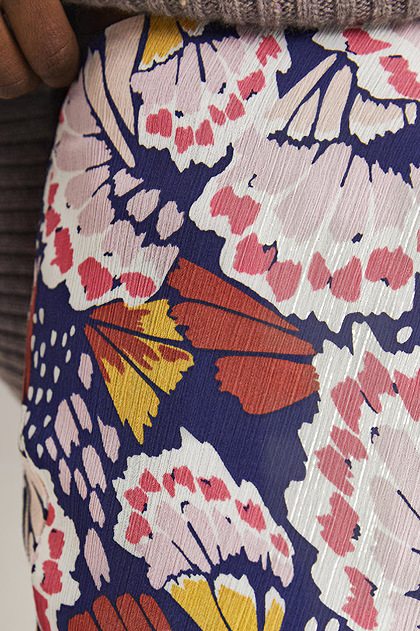 CRINKLE BIAS-CUT SKIRT MPT 5