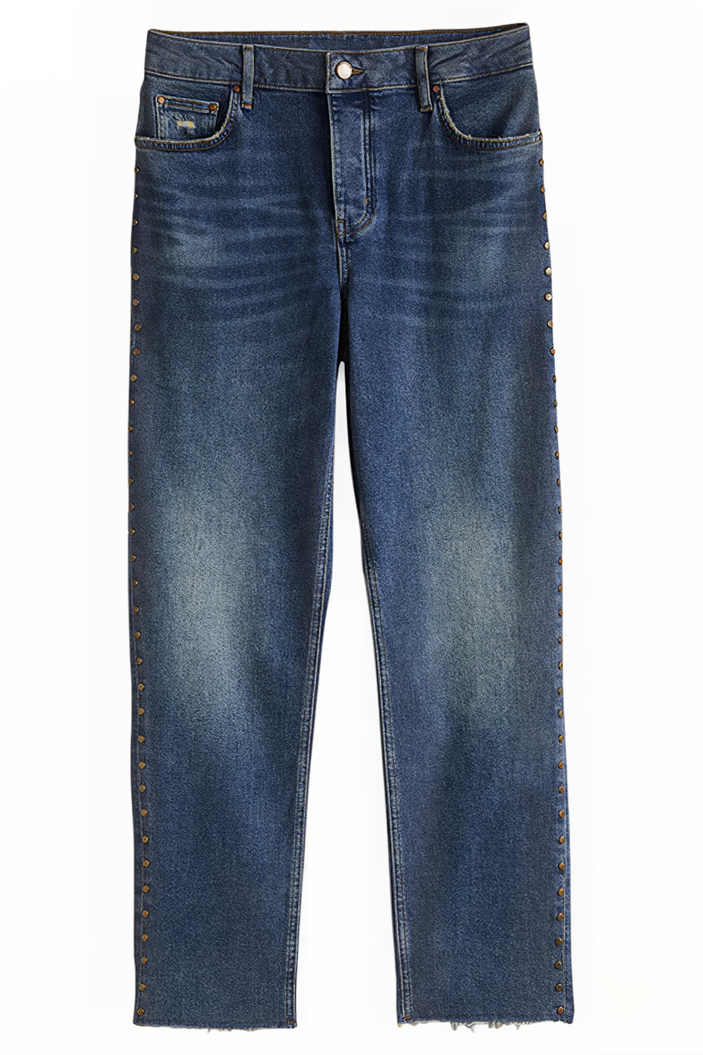 RELAXED STRAIGHT STUDDED JEANS DEN 6