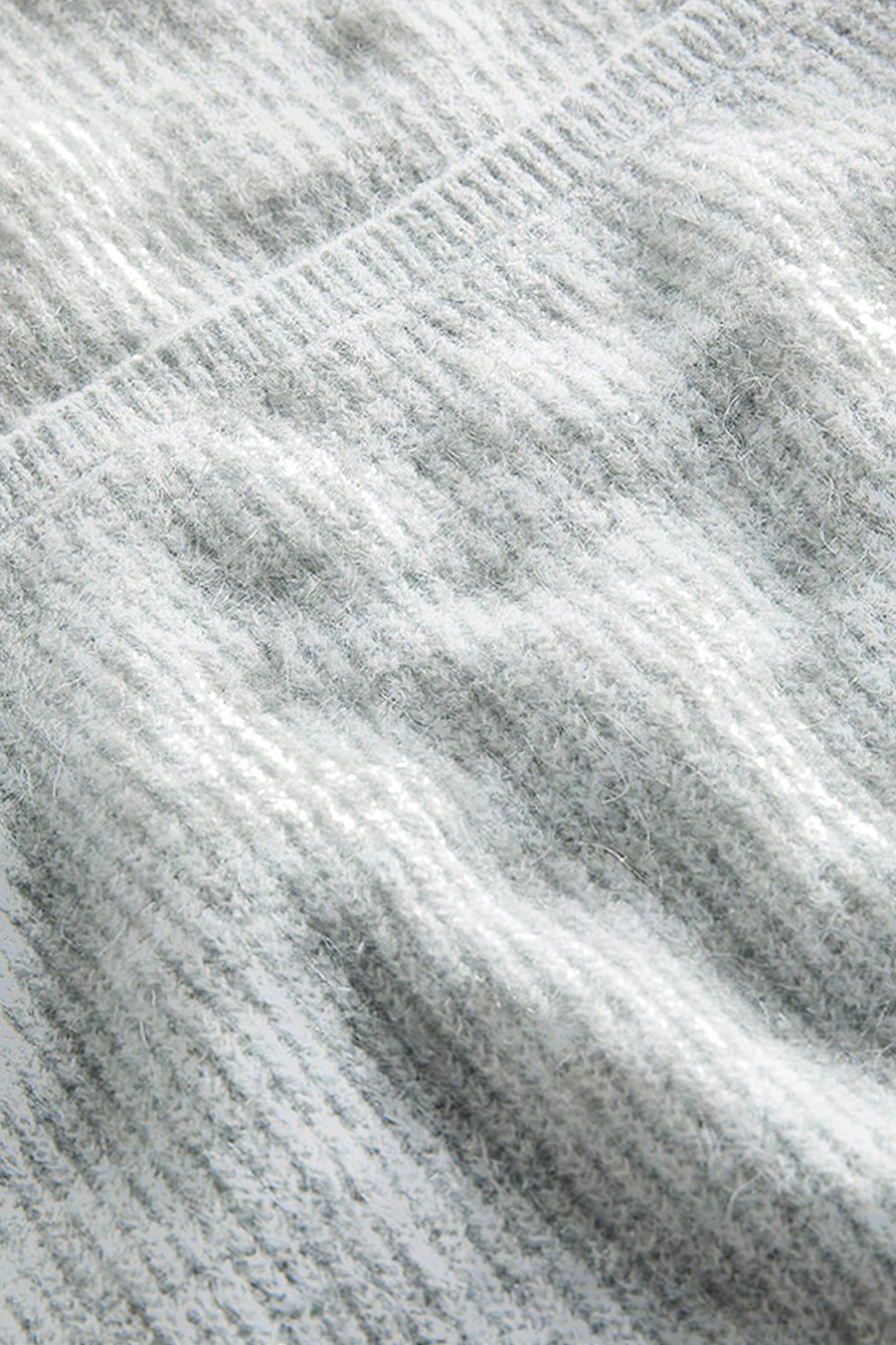 SQUARE NECK FLUFFY JUMPER BLU 5