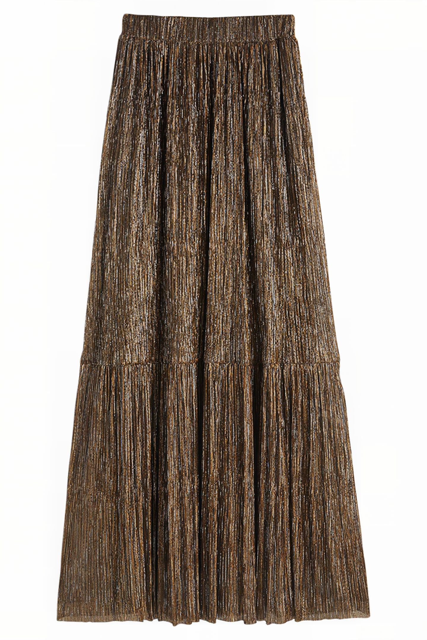 METALLIC PARTY MAXI SKIRT MUL 5