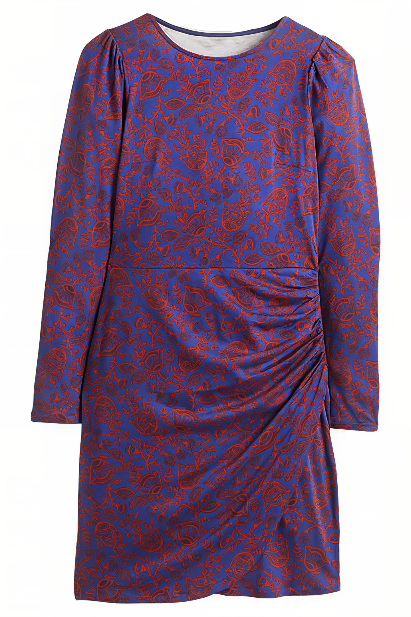 RUCHED JERSEY MINI DRESS BLU 5
