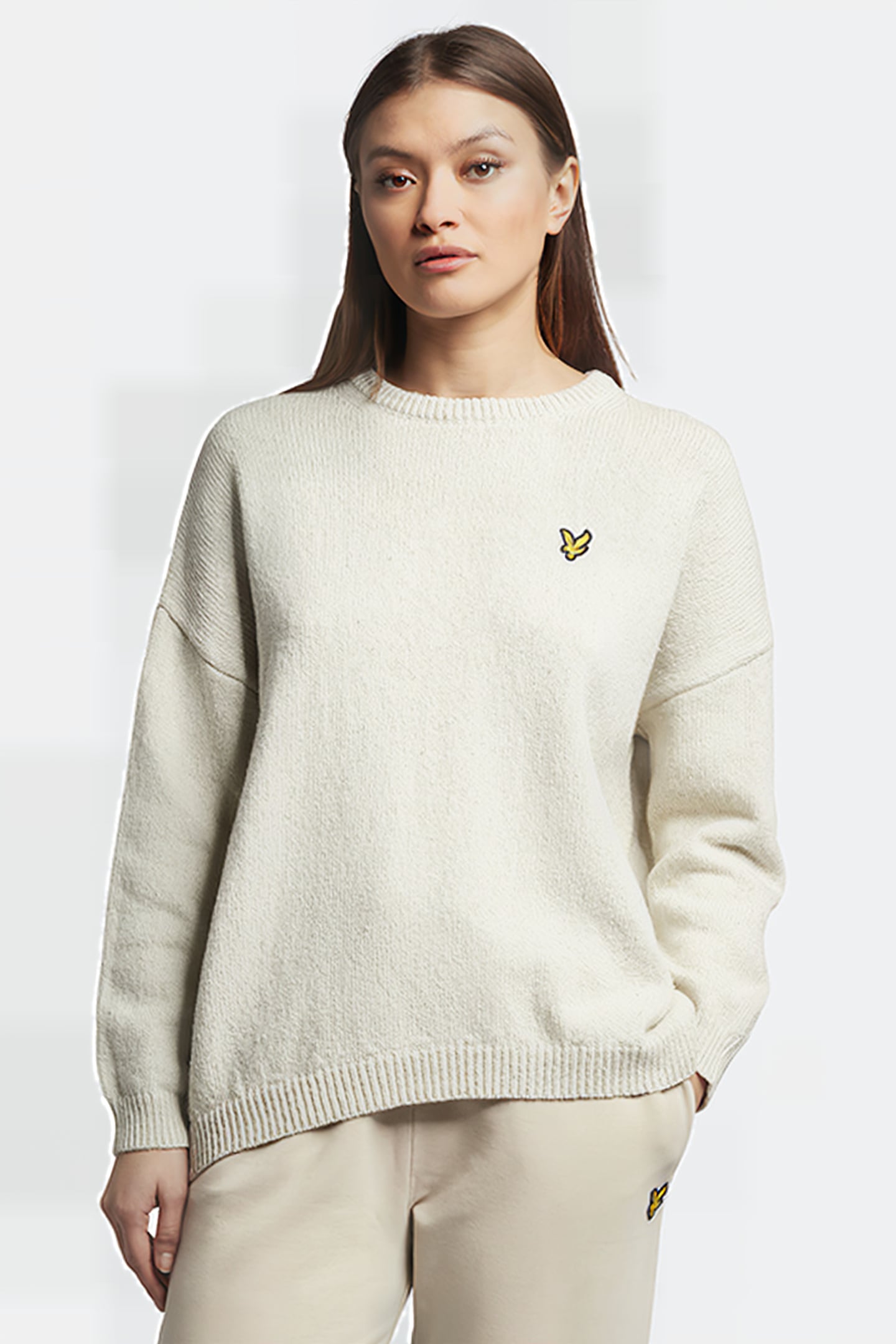 RECYCLED DENIM JUMPER ECRU 1