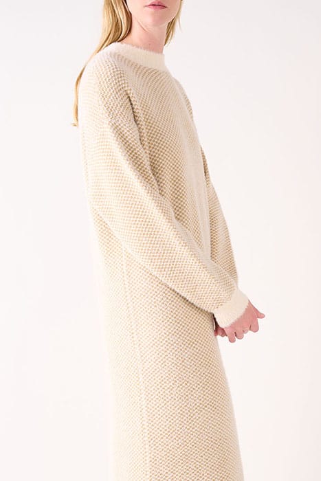 CHAYA DRESS L/S ICED COFFEE MELEE 3
