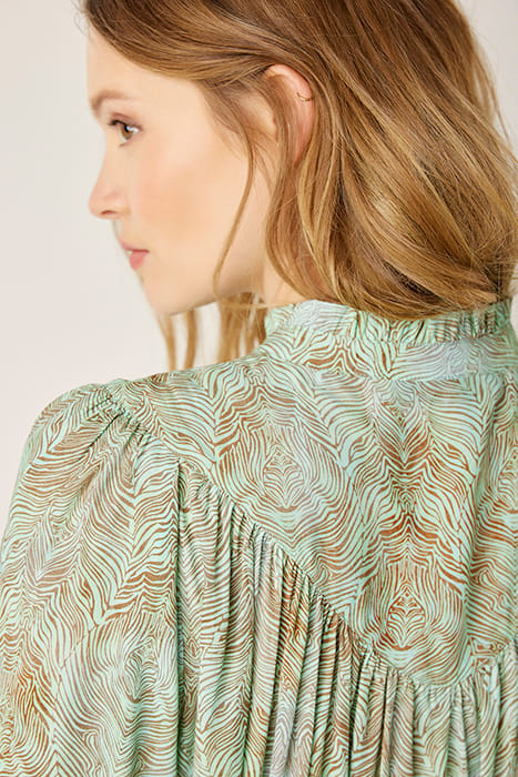 TOP ZEBRA VISCOSE GREENS GREENS 3