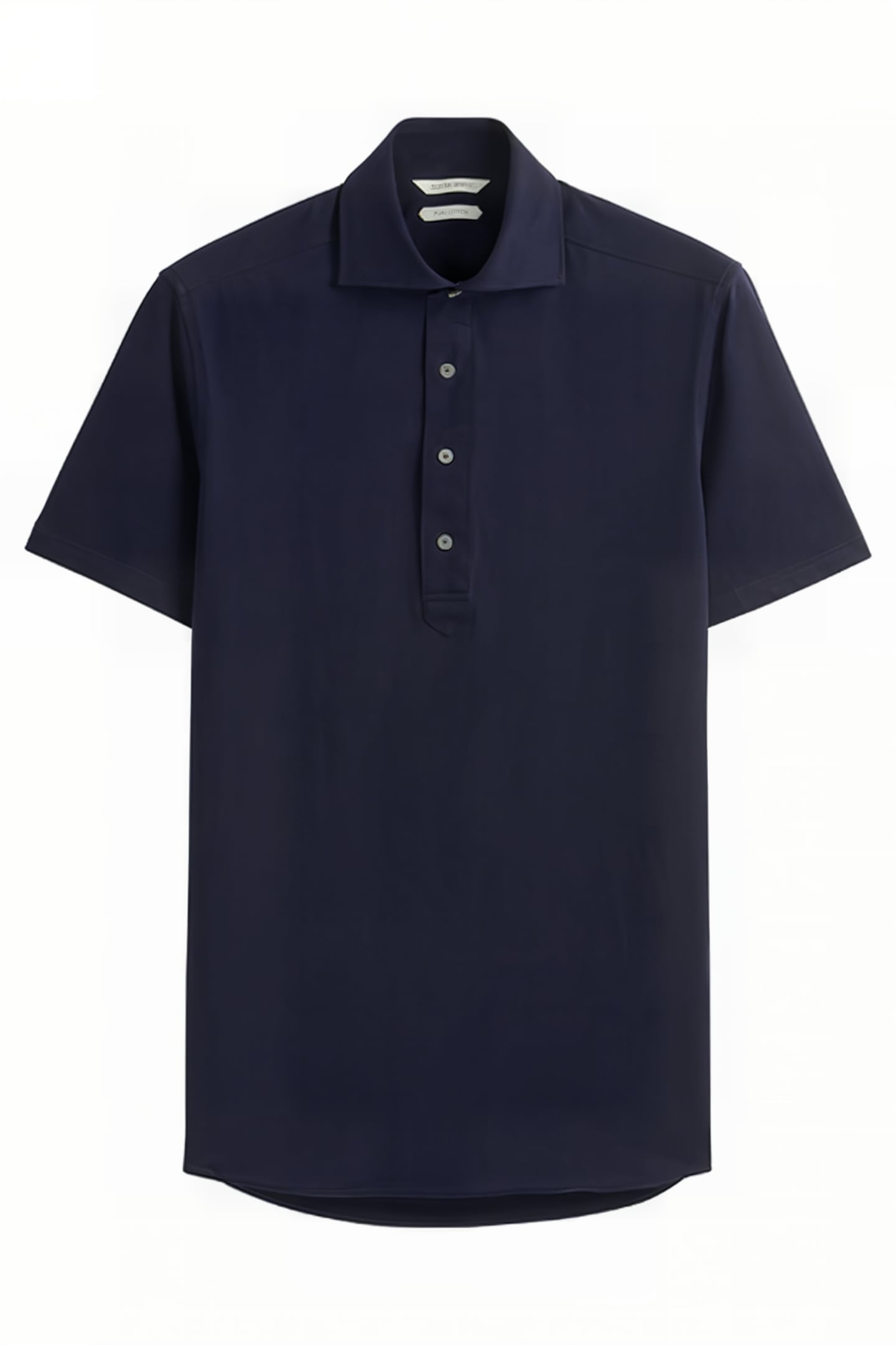 Navy Knitted Short Sleeve Popover 2