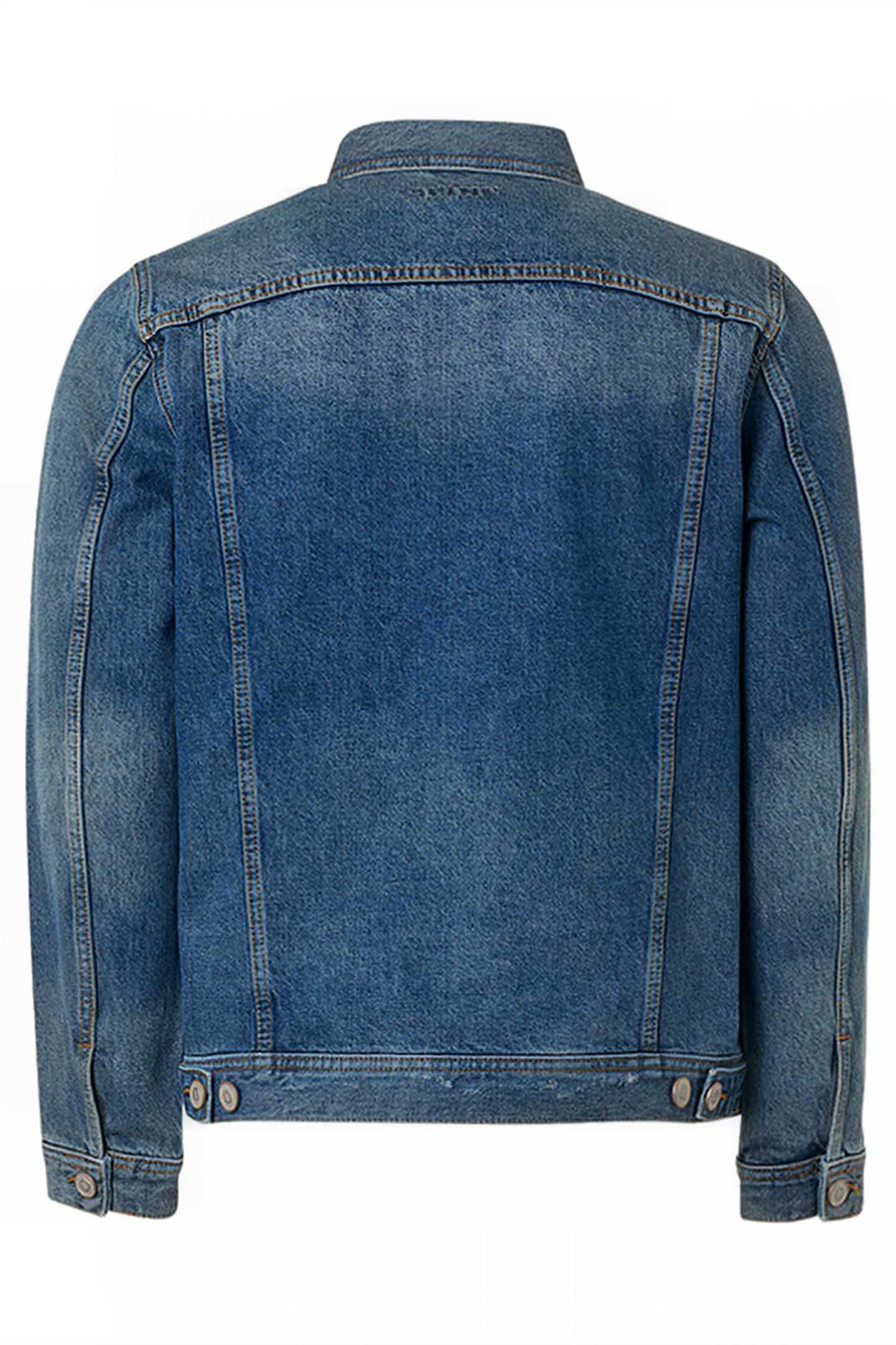JACKET SHORT FIT DENIM RECYCLED COTTON INDIGO 6