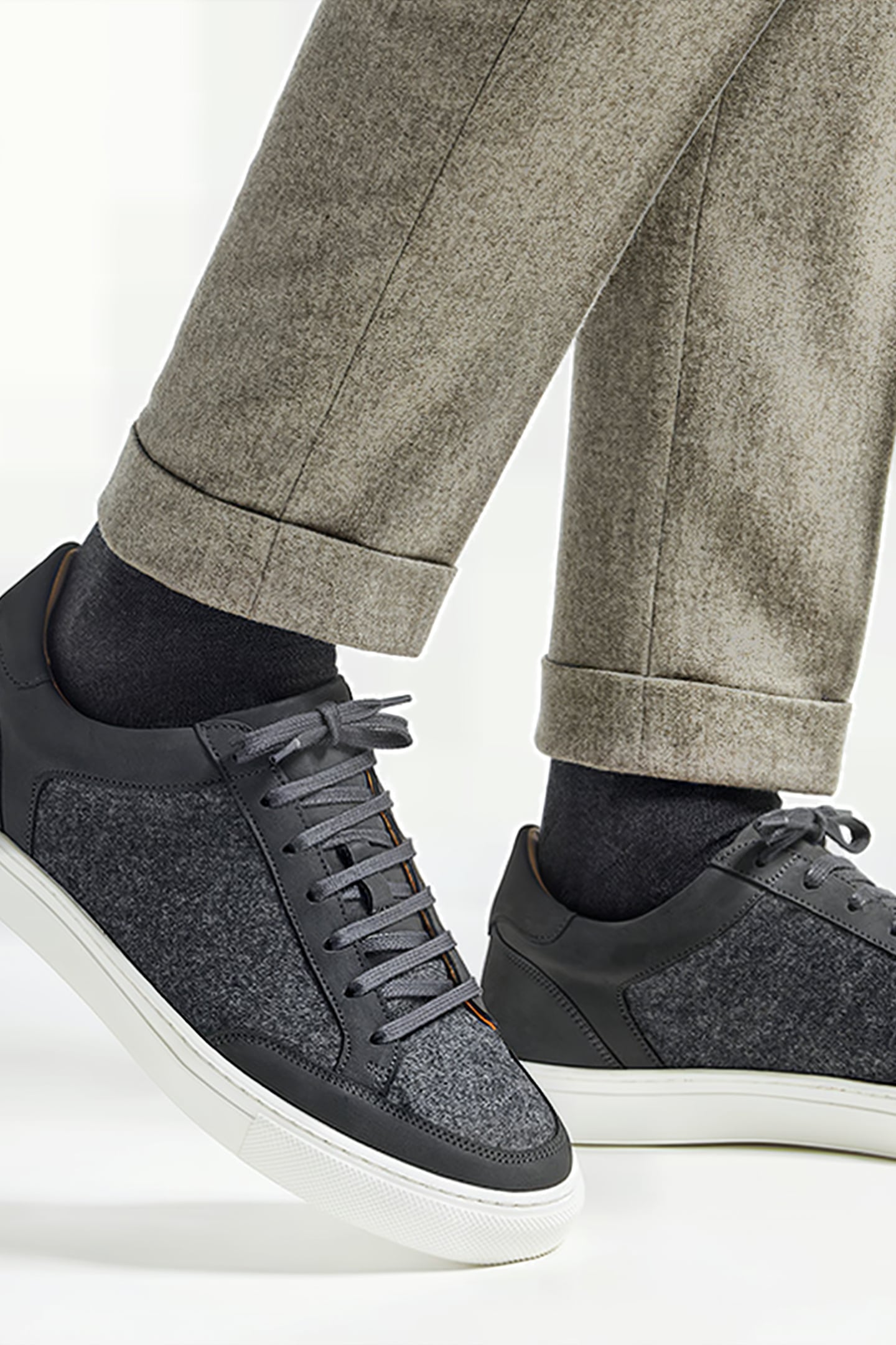 Grey Combi Sneaker 4