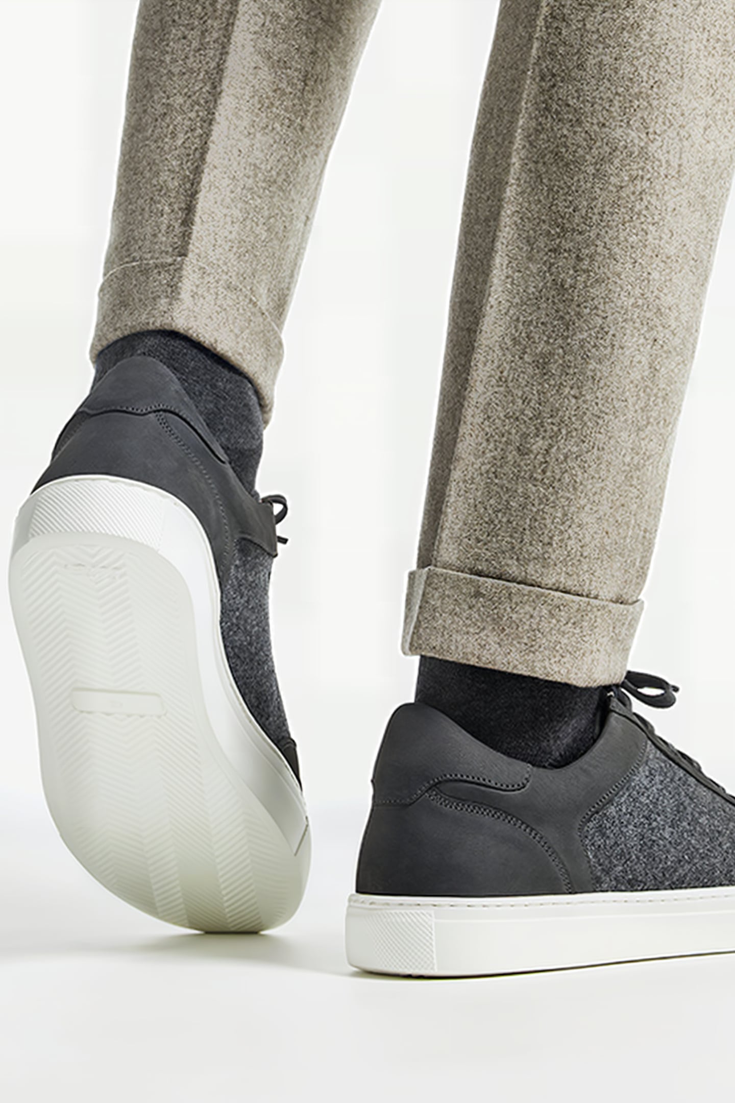 Grey Combi Sneaker 3