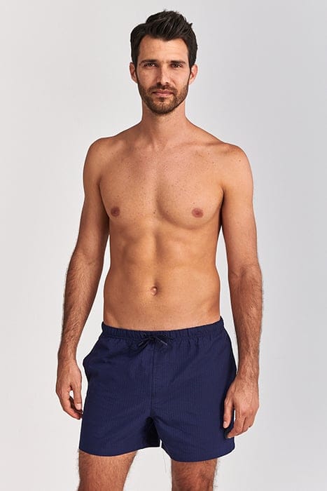 MEN SWIMSHORT SEERSUCKER DARK NAVY BLUE 1