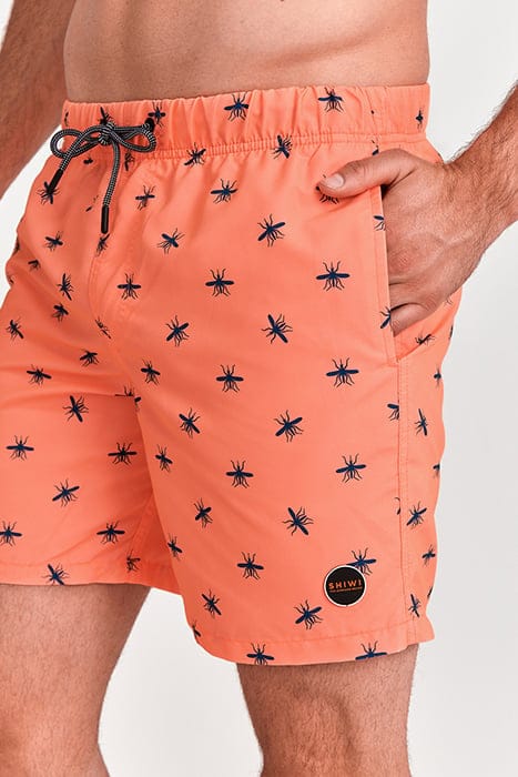 MEN SWIM SHORT MOSQUITO MICRO PEACH NEON ORANGE 4