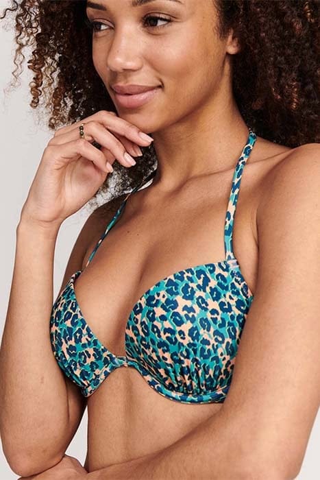 LADIES LUCA BIKINI SET TROPICAL TIGER TROPIC GREEN 5