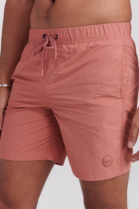 MEN SWIMSHORT NICK NYLON SOLID BRICK DUST PINK 5