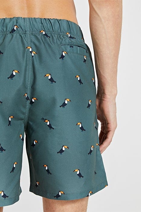 MEN SWIM SHORT TUCAN MICRO PEACH CILANTRO GREEN 5