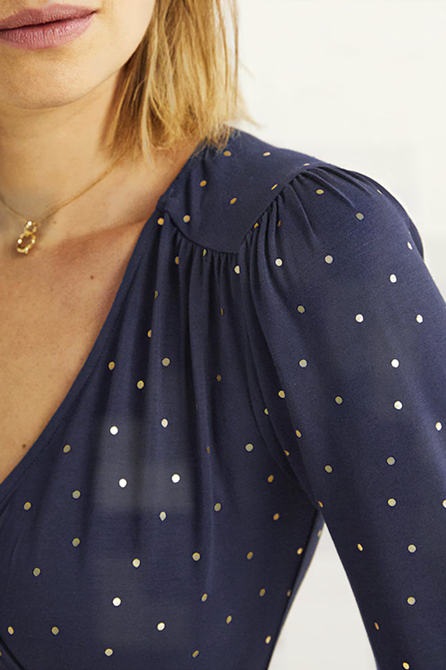BLOUSON WRAP TOP NAV 5