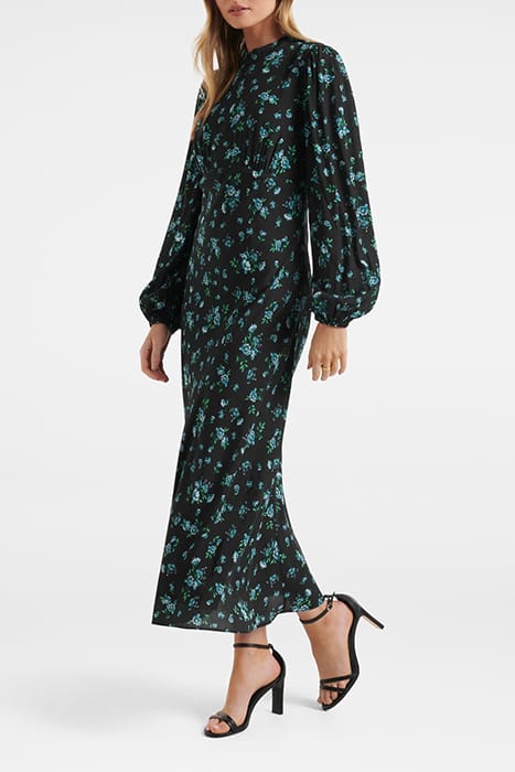 ANGELINA HIGH NECK MIDI DRESS ELLACOTE DITSY 3
