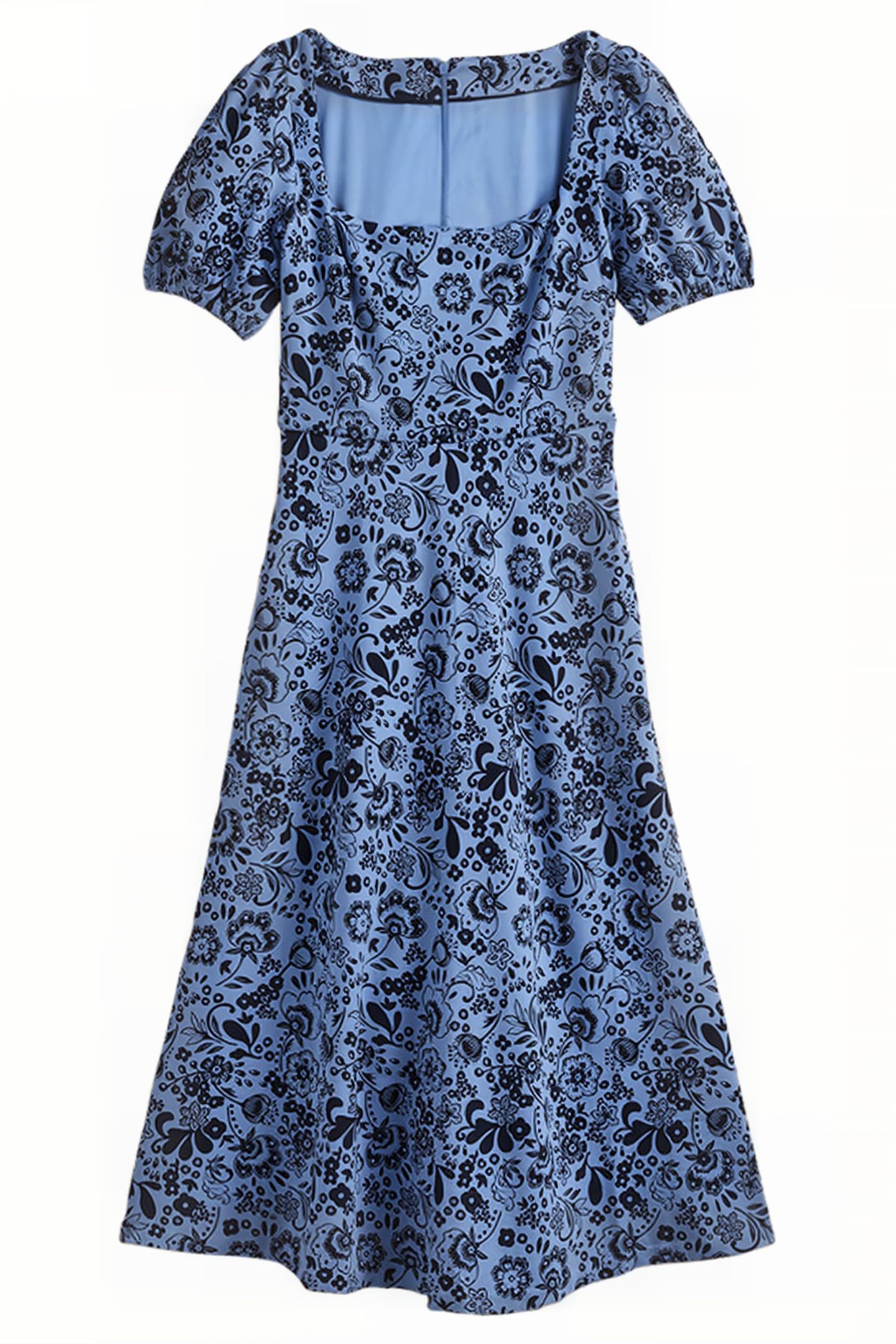 SHORT SLEEVE JERSEY MIDI DRESS BLU 5