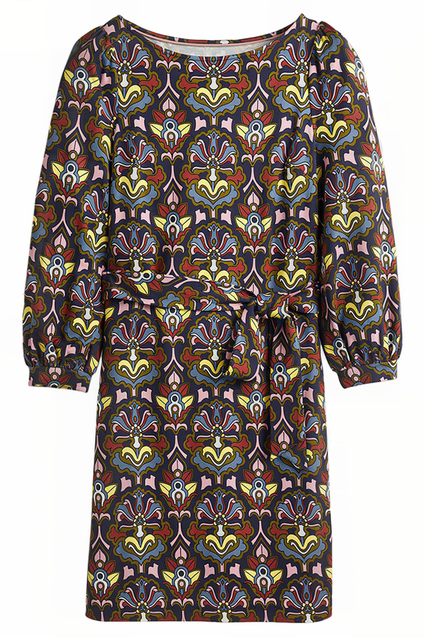 TIE DETAIL JERSEY SHIFT DRESS NSP 6