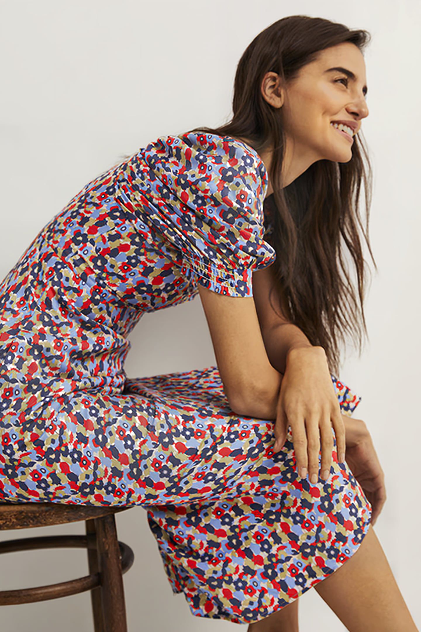 SWEETHEART MIDI TEA DRESS MUL 4