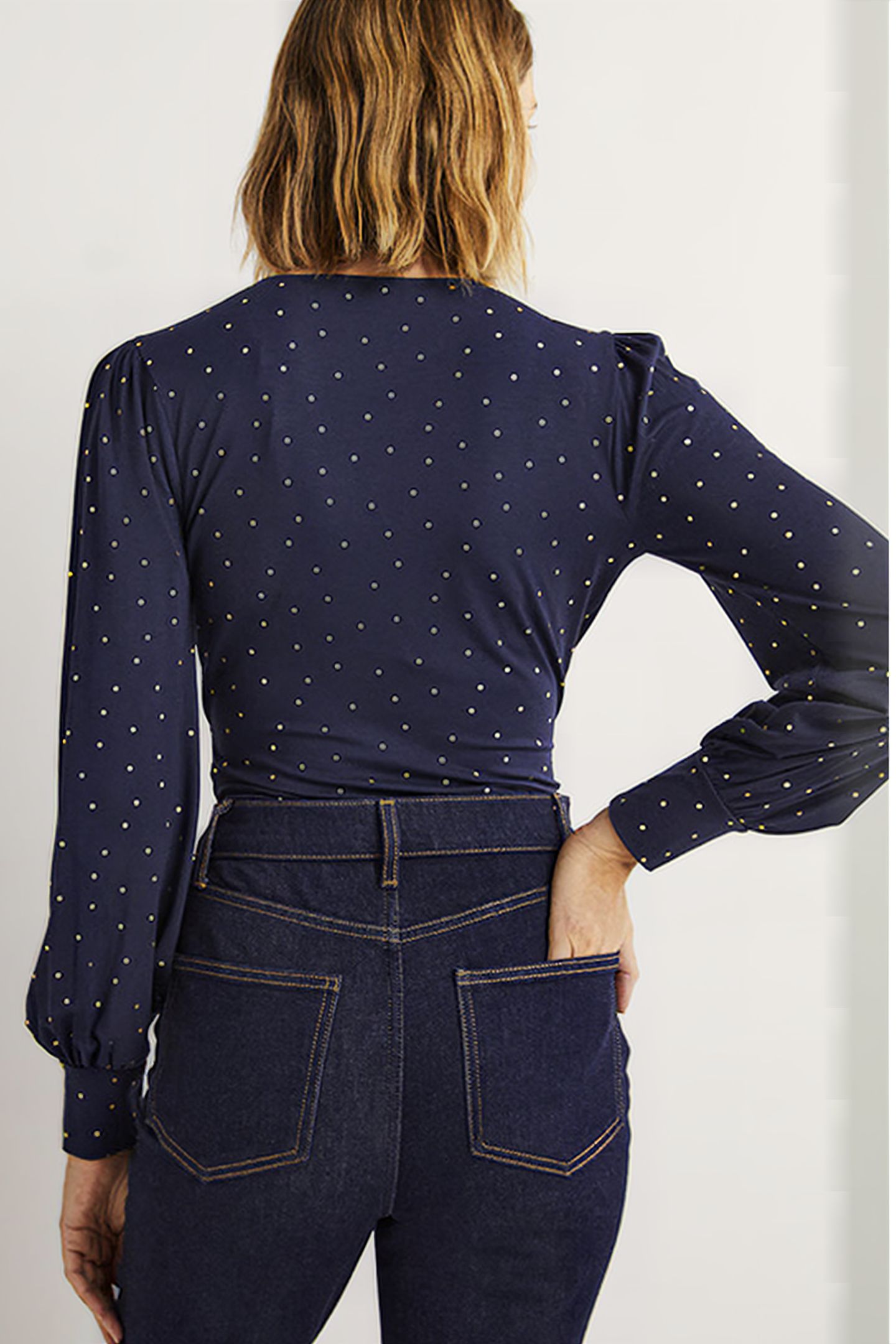 BLOUSON WRAP TOP NAV 2