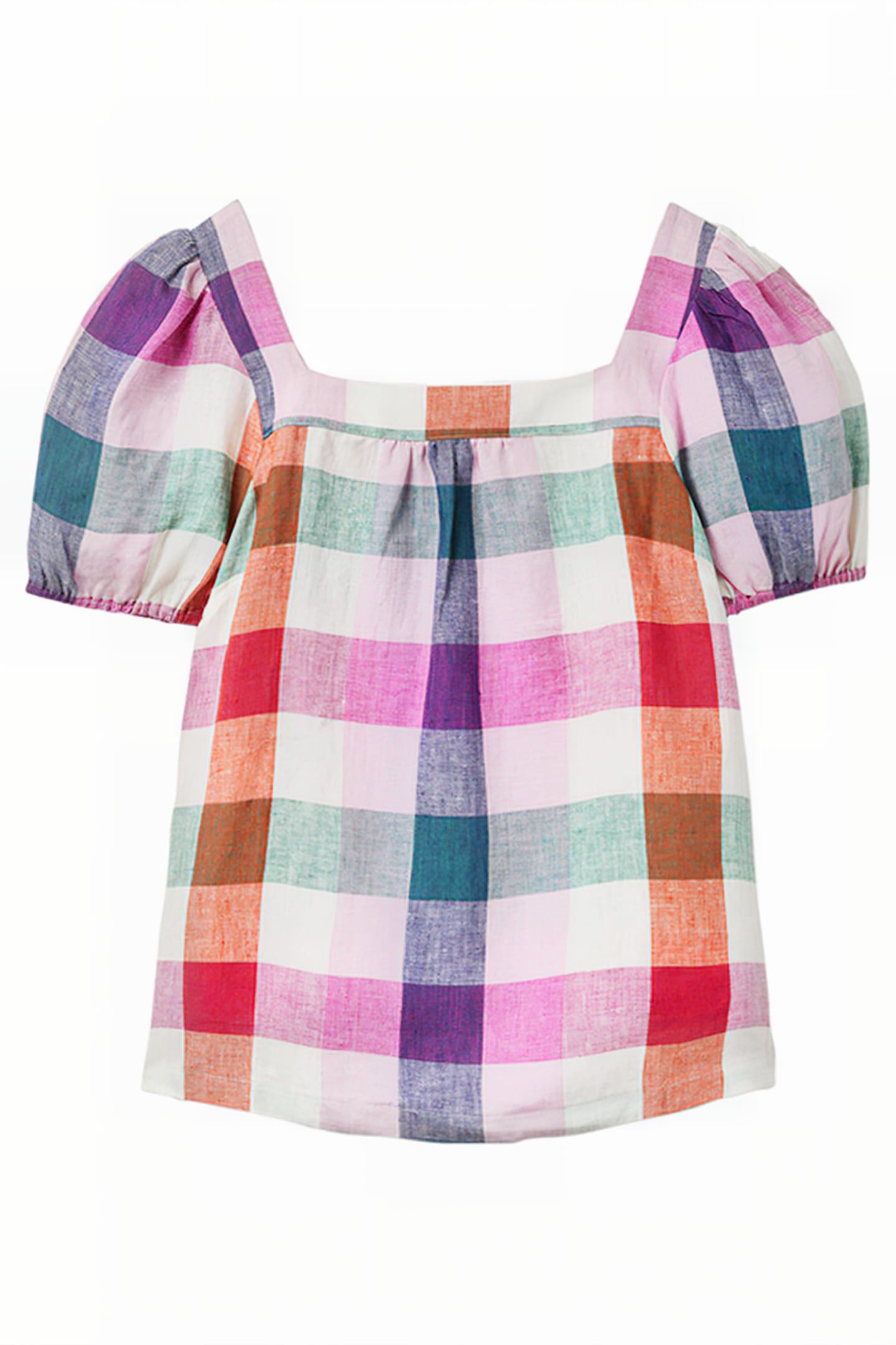 SQUARE NECK LINEN TOP IVO 7