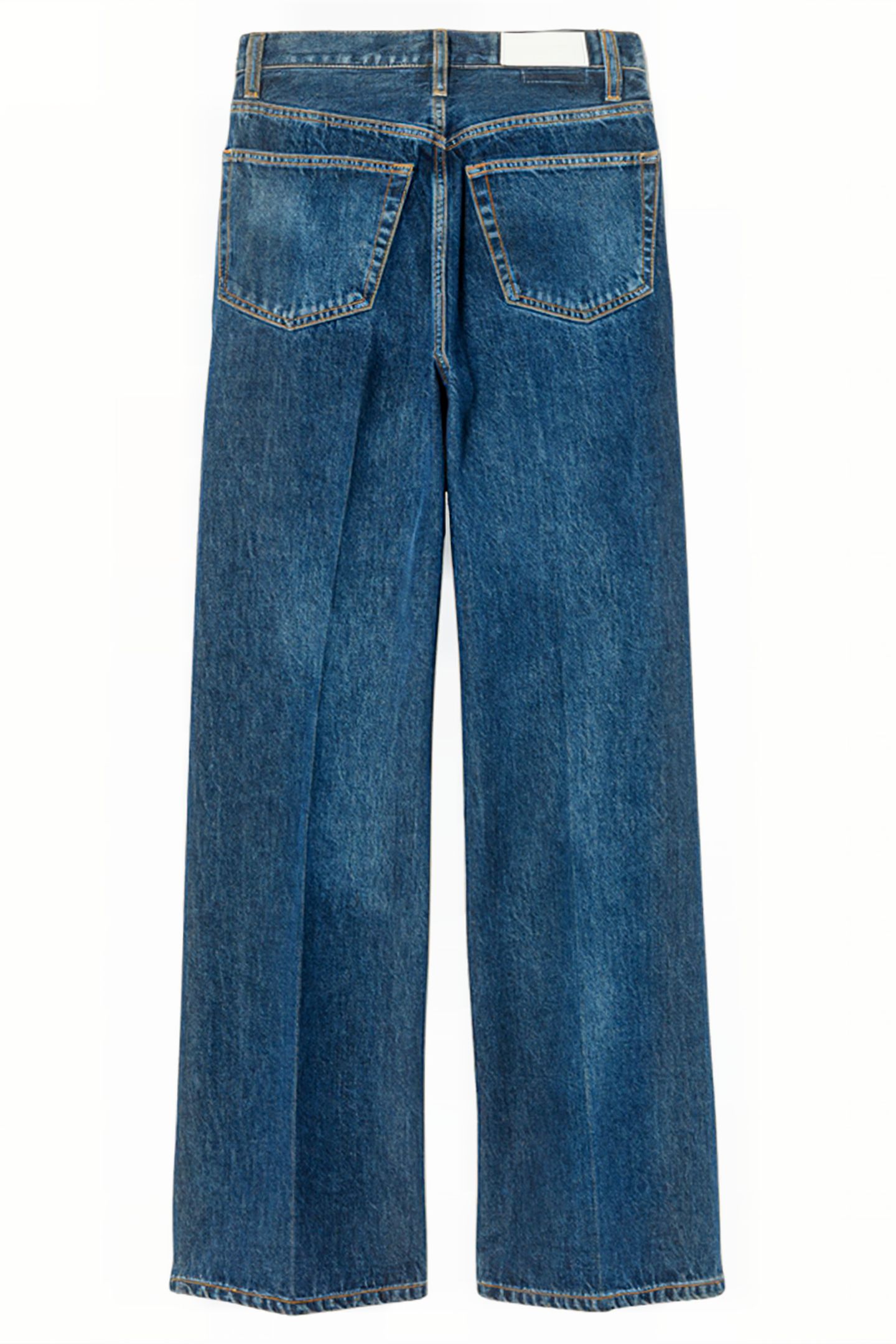 70S ULTRA HIGH RISE WIDE LEG RUSTIC INDIGO 2