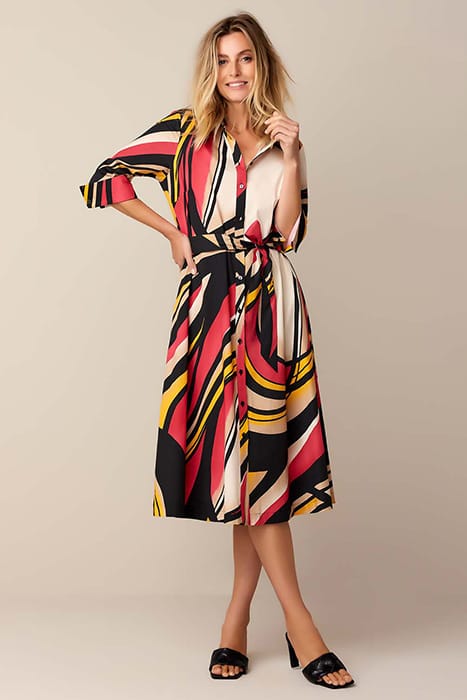 QUINTY: DRESS BIG SWIRLS MULTICOLOUR 2