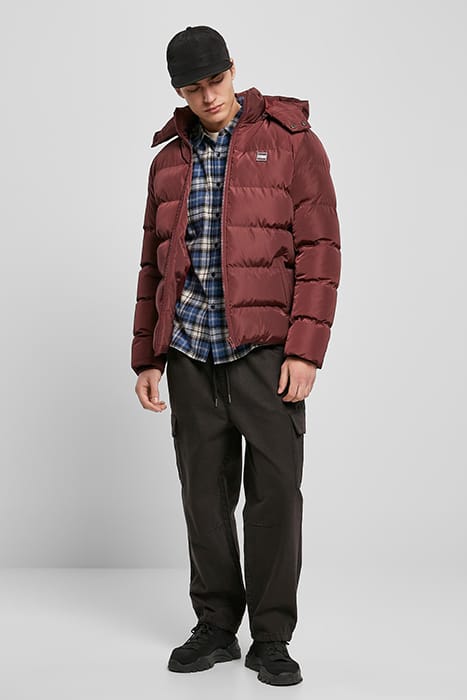 HOODED PUFFER JACKET CHERRY 4